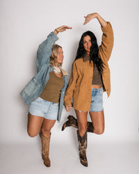 Free People Lemon Denim Jacket