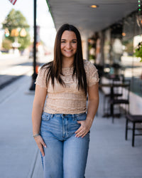 Free People Angelina Lace Tee