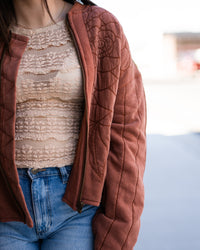 Free People Angelina Lace Tee