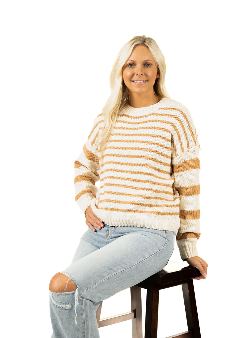 Caramel Cream Chenille Sweater