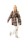 Stevie Mineral Washed Plaid Shirt