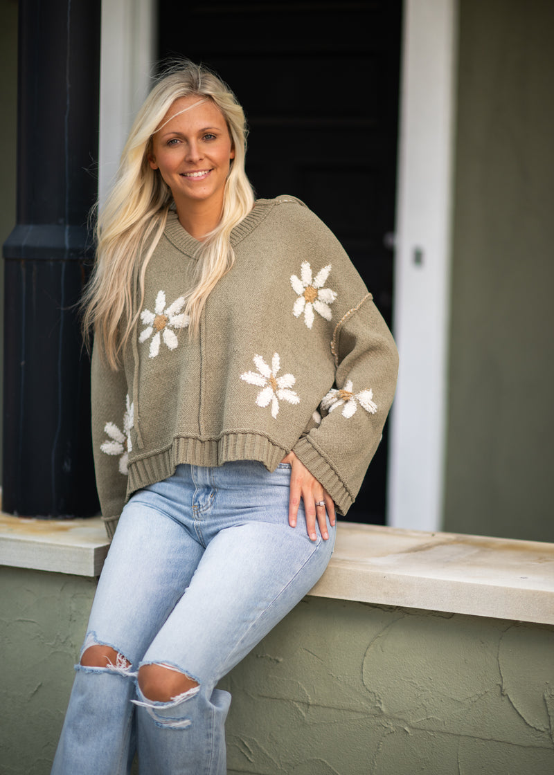 Coming Up Daisies Sweater