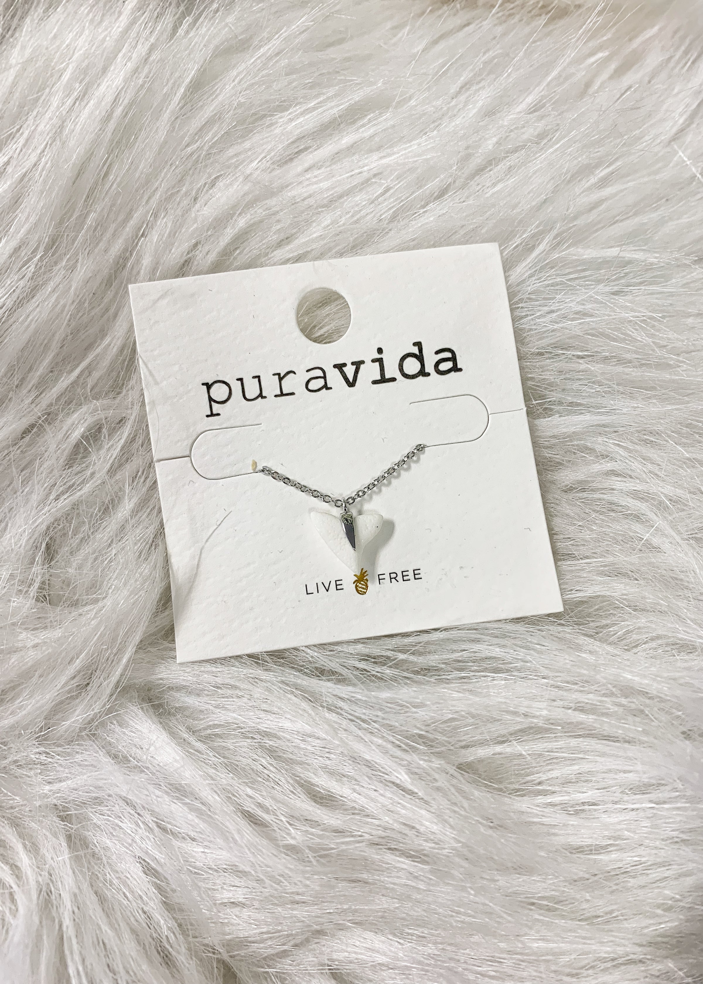 Pura Vida Shark Tooth Pendant Necklace